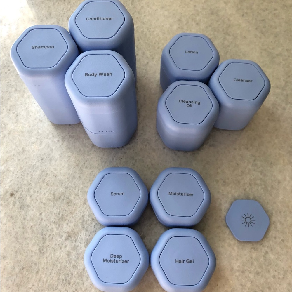 Custom Built Cadence Capsule Set of 10 - Color Pacific - Toiletry - Travel
